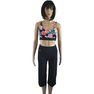 Louis Garneau Black Cropped Pants, Size S